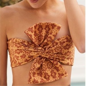 Juan De Dios Albatross Top and Bottom/ Mustard Arabesque Swim Bikini